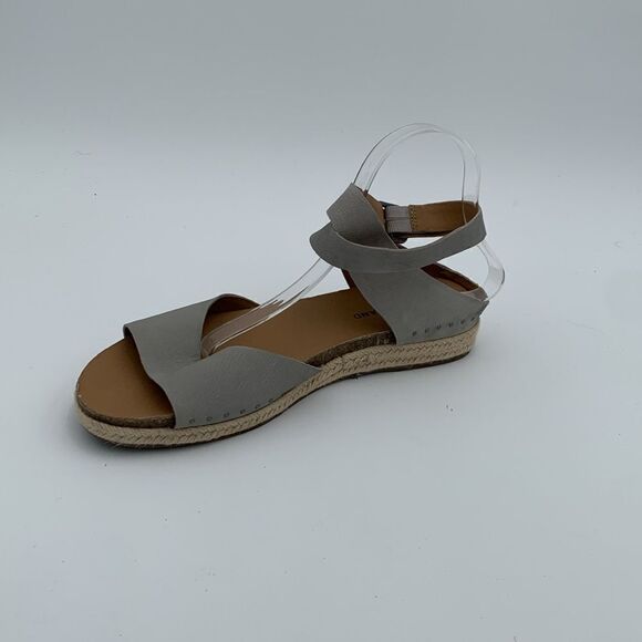 Lucky Brand Gladas leather ankle wrap open toe espadrilles sandals woman’s 11/43 - Picture 5 of 9